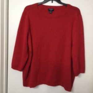 (NEW) Liz Claiborne - Red  Crew Neck Top - Size 3X